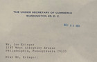 Fdr  Jr Hand-signed Letter  Dated Nov 22  1963 Day Of John Kennedy Assassination