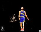 Stephen Curry Signed Framed 16x20 Photo Warriors Spotlight  the Captain  Jsa
