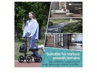 Elenker Steerable Knee Walker Deluxe Medical Scooter  Yf9002d Black
