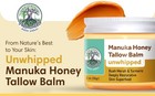 Manuka Honey Frankincense Tallow Balm  Handmade Grass-fed Beef Tallow  Hydrating