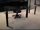 Glass Desk Rare Vintage Postmodern Original Design 1980s