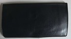 Checkbook Cover Holder Black Vinyl Plastic