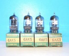 6ak5 Nos Sylvania Radio Vintage Amplifier Audio Vacuum Tubes 4 Valve Tested 5654