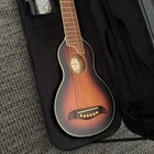 Washburn Rover Ro10tsb Tobacco Sun Burst Travel Acoustic Guitar Molded Case Htf