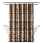 Bellagio Taupe Shower Curtain  Transitional 72 w X 72 l  pack Of 1  Brown
