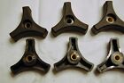 Black Plastic Knob 5 16 -18 Three Prong Wing Nut With Brass Insert  qty Of 10 