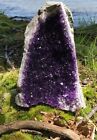 Amethyst Druze Crystal Cluster With Cut Base   Extra Large Size Specimen   2 Lbs