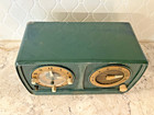 Vintage Sears Roebuck Silvertone Tube Radio Mid Century 50 s Catalog No  7 Green