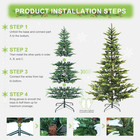 5ft 6ft 7ft Prelit Artificial Christmas Tree Aspen Fir Xmas Tree With Led Lights