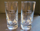 2 X Viking Cruise Line Crystal Shot Glass Set Lot Beverage
