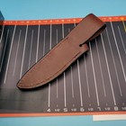 Custom Fixed Blade Knife Sheath Brown Leather Belt Case 7 75 x 4 25  Made In Usa