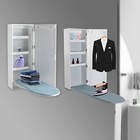 Modern Foldable Wall Mount Ironing Board Cabinet Built In Swivel Board W mirror