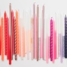 Meri Meri Pink Glitter Candles  pack Of 24 