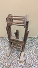 Antique Primitive Wooden Yarn Reel Skein Winder Folk Art Textile Spinner