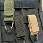 3x Tactical Molle Heavy Duty Key Ring Holder Police Security Keychain Belt Clip