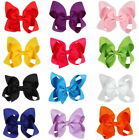 12-pack 4 5    Grosgrain Ribbon Hair Bows     Boutique Baby Girl Hair Clips