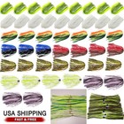 Lot Silicone Skirts Fishing Lure Skirt Replacement For Spinner Jig Lures 20 24pc