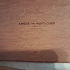 Vintage Wooden Bread Box Roll-top - Knock On Wood Corp Usa - Bread Spellout