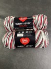 Red Heart Super Saver Haute 5 Oz Each Skein   4 Medium Weight  2 Pack