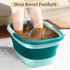 Collapsible Foot Spa Bath Massager For Dry Cracked Feet  Feet Soaking Tub With