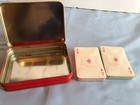 Set Of 2 Coca Cola Playing Cards In Tin Lady  f81