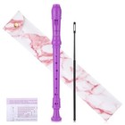 Hanaoyo Soprano Recorder Instrument German Style C Key 8 Holes  Recorder Purple