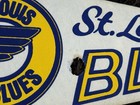 Rare Vintage Nhl 1970 St Louis Blues Pennant Full Size Small Hole See Photos