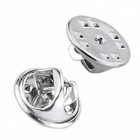 Jianyi 50 Pieces Lapel Butterfly Clutch Pin Backs - Metal Enamel Backing Repl   