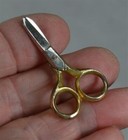 Antique Miniature Sewing Scissors  Real Work Sharp Charm 1 5 Doll Original