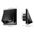 5-inch Dryer Vent Cover Outside Dryer Wall Vent Exhaust Vent Cover Vent Hood Cap