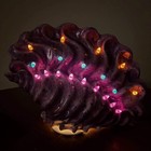 Vintage Purple Blue Ceramic Shell Nightlight Lamp