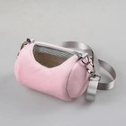 Hamster Carrier Cute Bag Small Pet Outing Cylinder Shoulder Guinea Warm Breathab