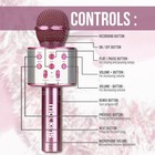 Bluetooth Karaoke Microphone Purple With Portable Speaker - Fun For Kids