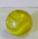  18506m Bright Yellow On Yellow Base Glass Christensen Agate Company Marble  65