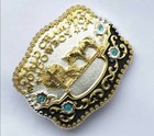 Praying Cowboy Horse Cross Faith Animal Rodeo Western Fashion Belt Buckle