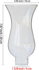 1 5 8 Inch By 7 87 Inch Clear Glass Colonial Style Lamp Shade For Sconces And Ot
