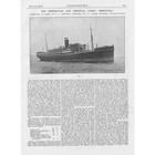 Machinery Of The P o Liner  mongolia  3x Antique Engineering Prints 1923