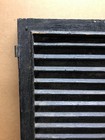 Antique Pair 18x63 House Window Wood Louvered Shutters Shabby Vtg Chic 588-26b