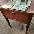 Vintage Sears Kenmore Sewing Machine Model 158 330 With Pedal   Sewing Desk Nice