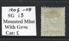 British Post Offices - Levant 1905 8 Edward Vii Mint 1 Piastre On 21 2d Sg 13