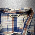 Salt Valley Western Shirt Mens Xl Blue Plaid Pearl Snap Long Sleeve Cowboy
