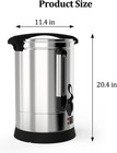Coffee Urn 100 Cup  14l 3 8gal Coffee Dispenser  Stainless Steel Commercial Hot 