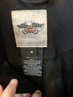 Harley Davidson Womens Med Coat  Jacket Blk  White  Pink Nwot  Rare