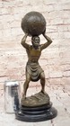 Original Vitaleh Greek Mythology Atlas Bronze Sculpture Hot Cast Home Decor Deal