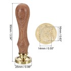 Alphabet C Wax Seal Stamp Initial Letter Sealing Wax Stamp Classic Retro