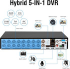H 265  16ch Dvr 5in1 For Security Camera System 1080p Recorder With 1tb Hdd