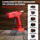Hot Glue Gun Kit For Milwaukee 18v Battery For Diy Tools W 10 Glue Sticks