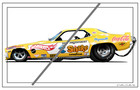 Don The Snake Prudhomme Snake I Barracuda Funny Car 28x18  Poster Fc028