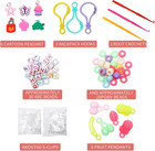 Xkdous 24 Colors Rubber Band Bracelet Kit  Rubberband Bracelet Making Kit