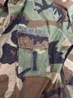 Us Air Force Military Jacket Mens Woodland Camouflage Button Shirt Vintage Nato